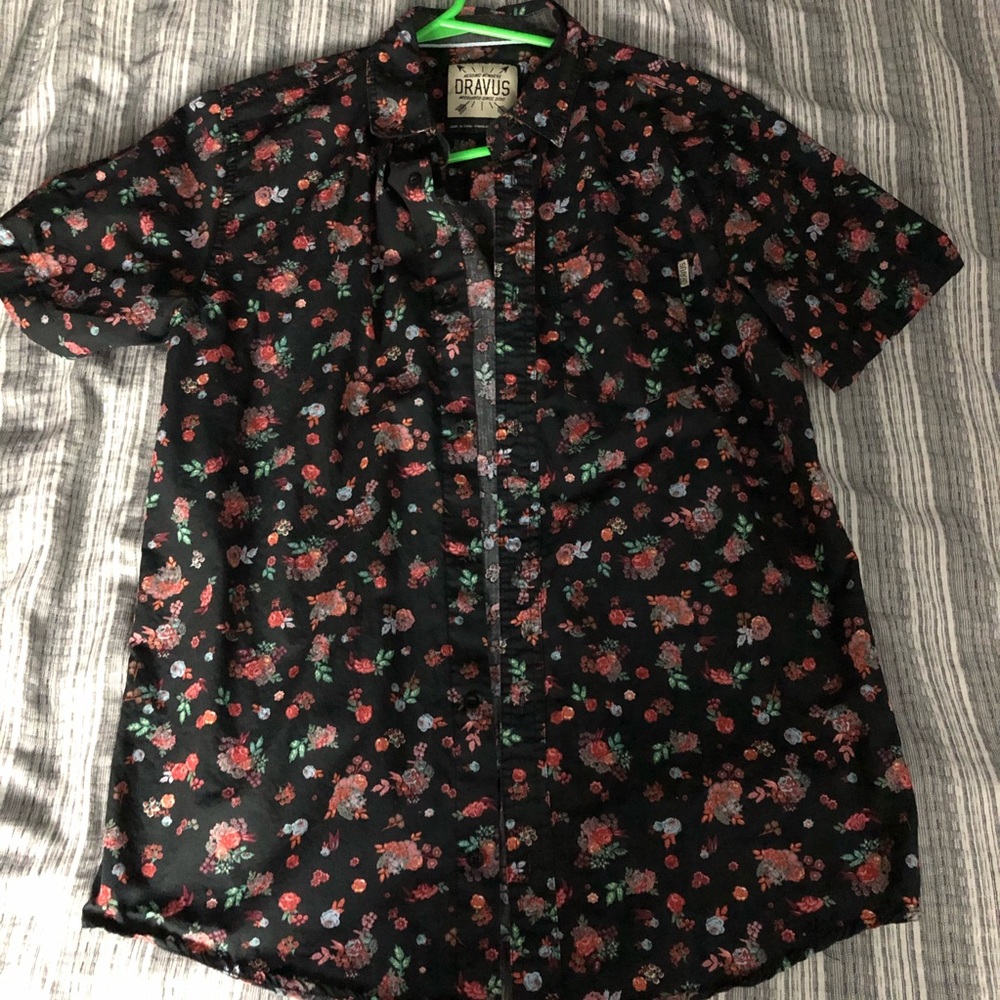 Dravus Floral SS Button-Up Size M